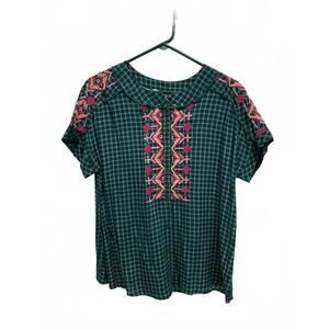 NEW WASHCO women amelia top in green